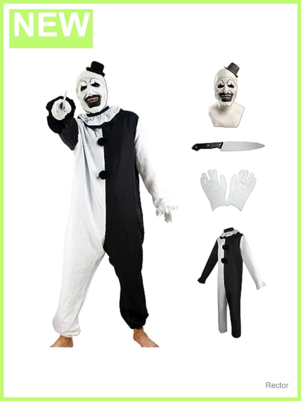Killer Clowns Cosplay Costume Horror Movie Skin-Tight Halloween Outfit